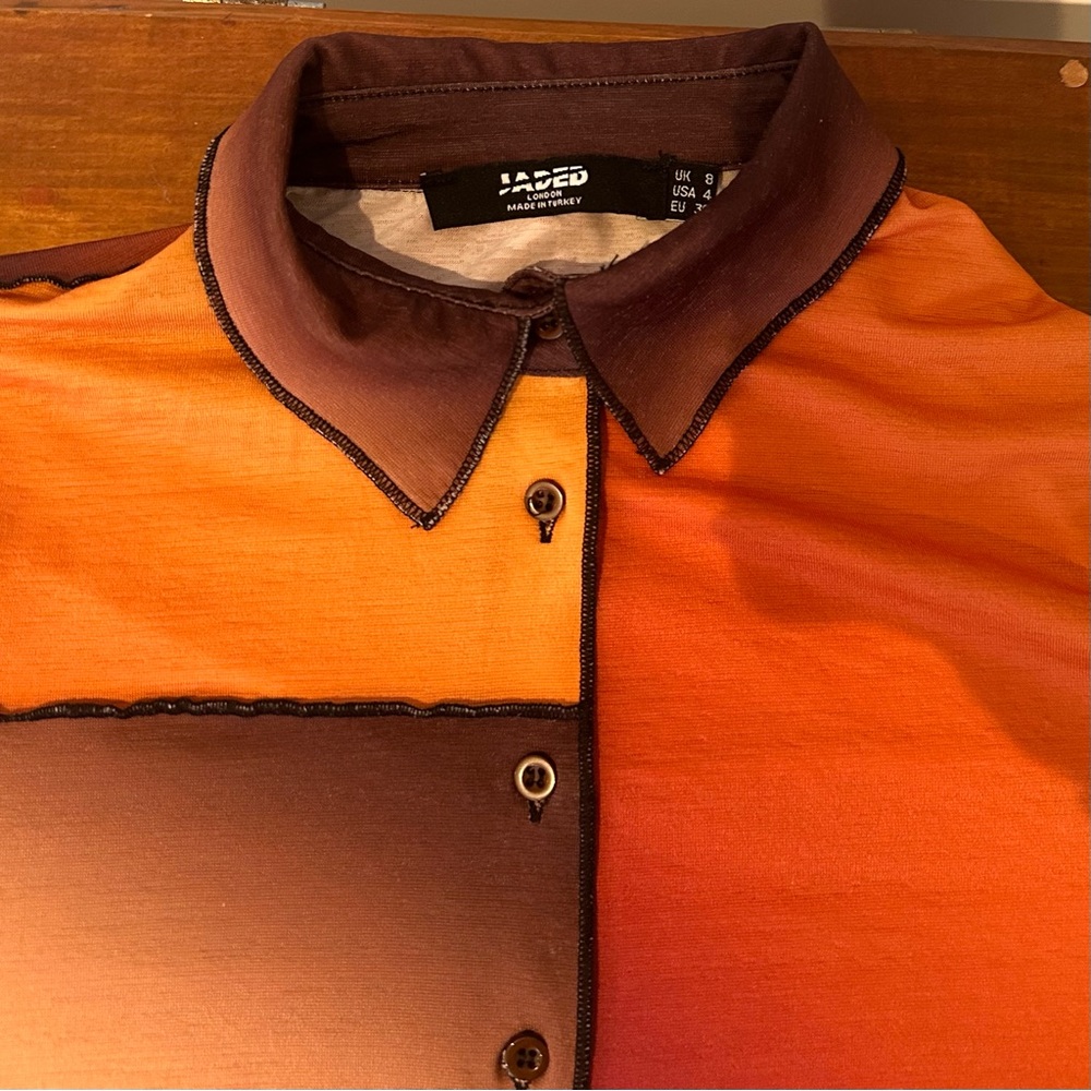 Gradient Button-Up Shirt - Picture 6 of 6